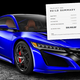 Illustration for article titled The Acura NSX Configurator Is Out Early And Holy Hell Are The Floor Mats Expensive